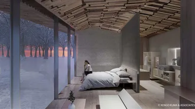 スノーピーク「フィールドスイートスパ ヘッドクォーターズ」宿泊棟(1)