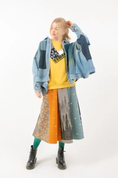 デニムリメイクジャケット