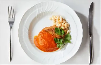 Ethical Burg　クリーミートマト　盛り付けイメージ