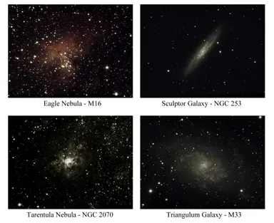 鮮明で色鮮やかな観測画像