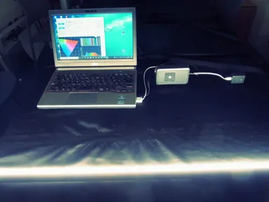 PC接続調整画面(PCは付属しません)