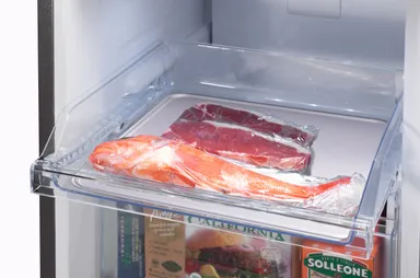 ステンレスプレート付スライド棚