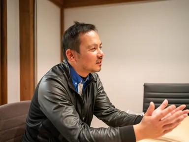 展望について語る代表取締役の伊藤