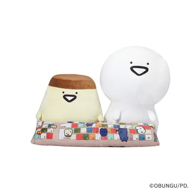 お文具PCクッション　お文具さんとプリンさん