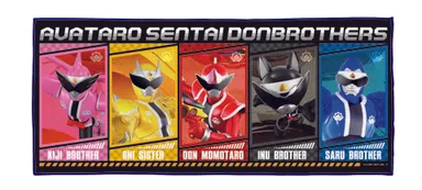 アバタロウギアカクレンジャー付きフェイスタオル