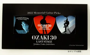 福岡会場先行販売「OZAKI30　オリジナルピクチャーピック3点セット」(専用台紙付)