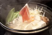 チンゲン菜の塩麹ごま油鍋