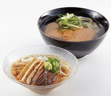 「今井」きつねうどんと冷しきつね