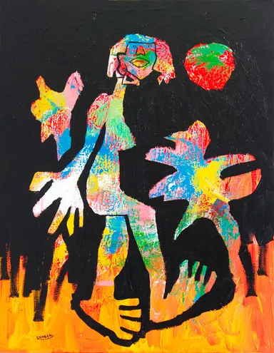 《Territory#2》水性ペンキ、キャンバス SHOGEN 2022