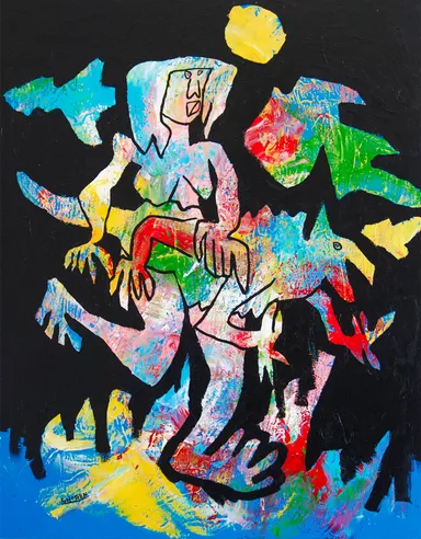 《Territory#3》水性ペンキ、キャンバス SHOGEN 2022