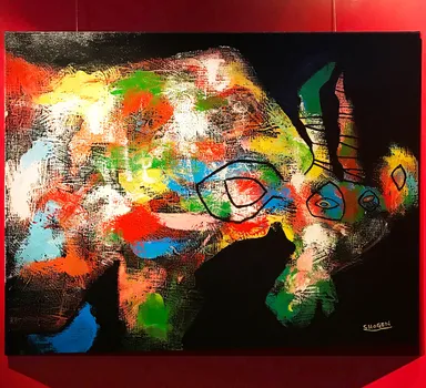 《Territory#6》水性ペンキ、キャンバス SHOGEN 2022