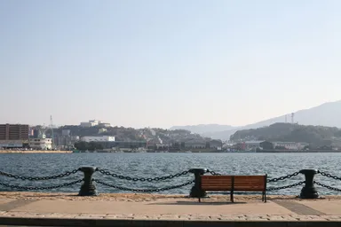 上野ビル玄関からの景色