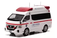 CARNEL 1/43 日産 パラメディック 2018 神奈川県川崎市消防局高規格救急車：左前
