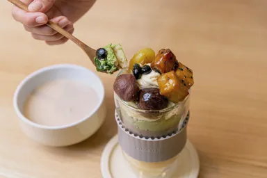 冷たいデザートも溶けにくく、ひんやりが長く続きます。