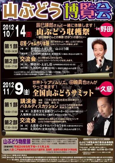 山ぶどう博覧会 チラシ(表)