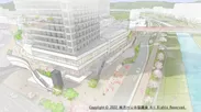 枚方市駅周辺の将来イメージ（枚方HUB協議会における理想像。詳細は今後検討していきます。）