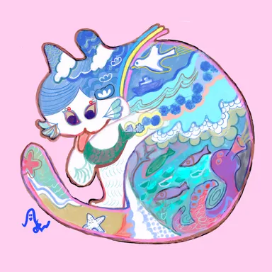 これは、ペロティにゃーむすシリーズの海