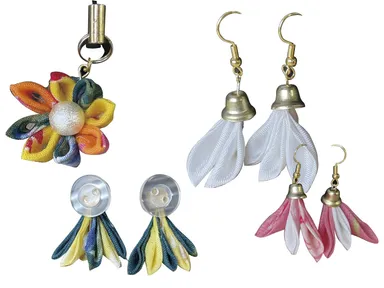 ハギレでつくるつまみ細工アクセサリー