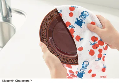 ムーミン キッチンクロス 使用イメージ