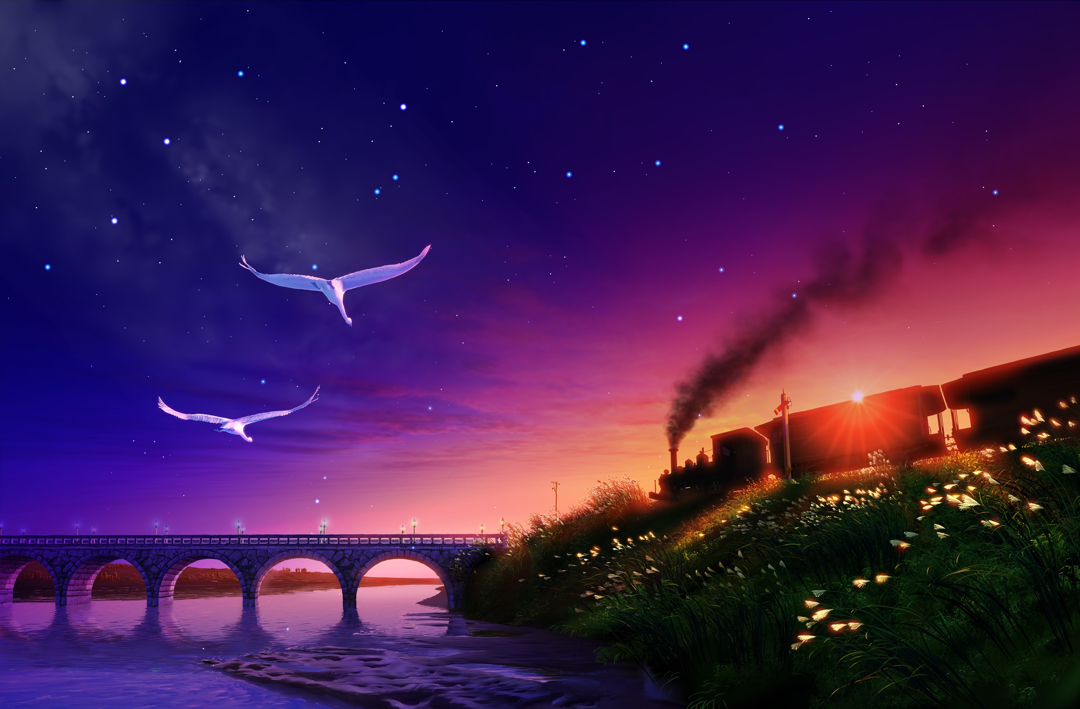 Ledドーム 夏の新上映作品プラネタリウムの伝説的名作 銀河鉄道の夜 初のledドーム用リマスター版夏の星座案内付き ポケットモンスター オーロラからのメッセージ コニカミノルタプラネタリウム株式会社のプレスリリース