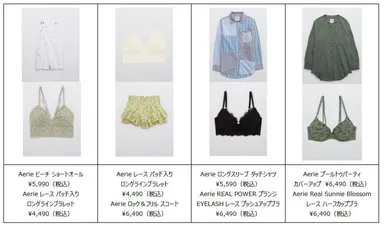 ランジェリー商品イメージ