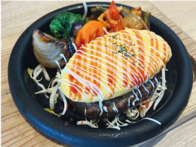 ふわとろオムレツのはんばあぐ