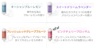 ビタミンシャワーフィルターfravita　種類