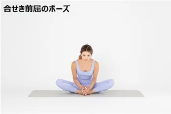 夜におすすめ 合せき前屈のポーズ