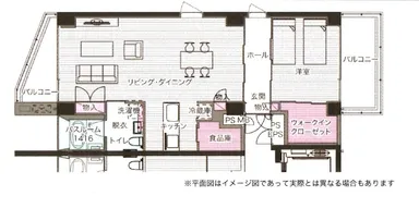 「ヴィラ・コモン南山手」間取り例