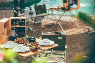 各ブースにBBQアイテムをご用意