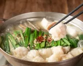 京もつ鍋　自慢の白味噌スープ