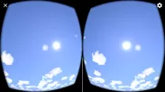 VRで見た空のイメージ