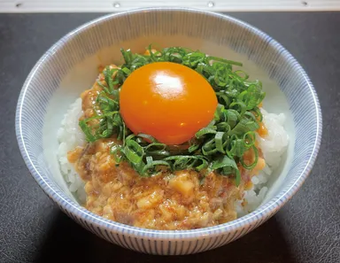 ご飯に食べる背脂。