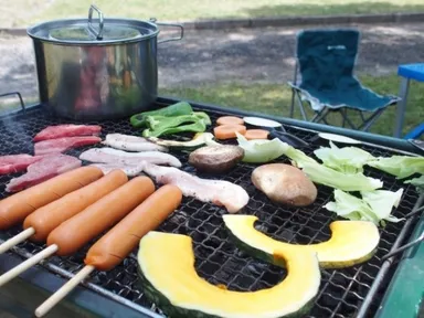 境内で楽しくバーベキュー(2)