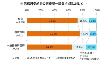 医療費一部負担案に対して