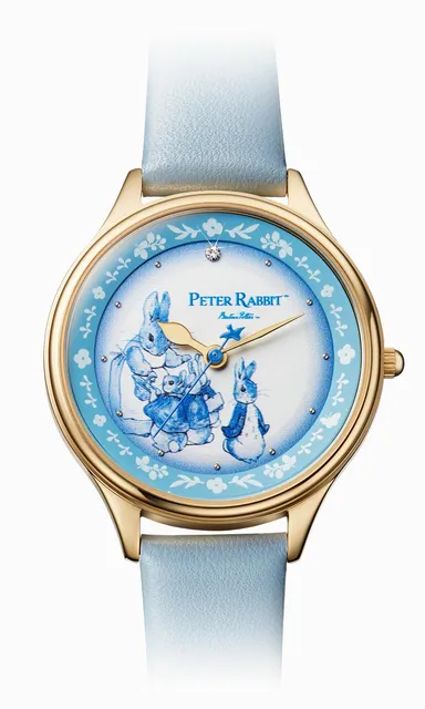 ピーターラビット時計正面