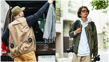 GO OUTな二人がストリートで空調服(R)