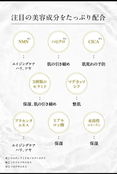 注目の高機能成分も配合