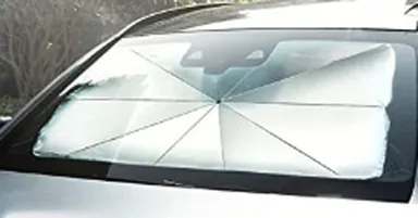 フロントガラス四角傘サンシェード外側