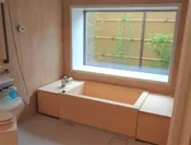 「岡山福成ケアセンターそよ風」浴室・桧風呂