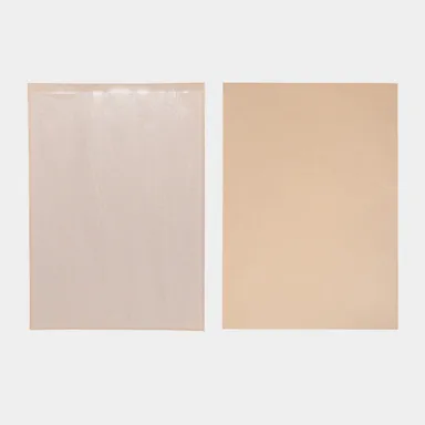 角形2号タイプ(左：グラシン紙側／右：クラフト紙側)