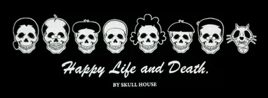 スカルファミリーTシャツ　前プリント