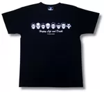 スカルファミリーTシャツ(黒)