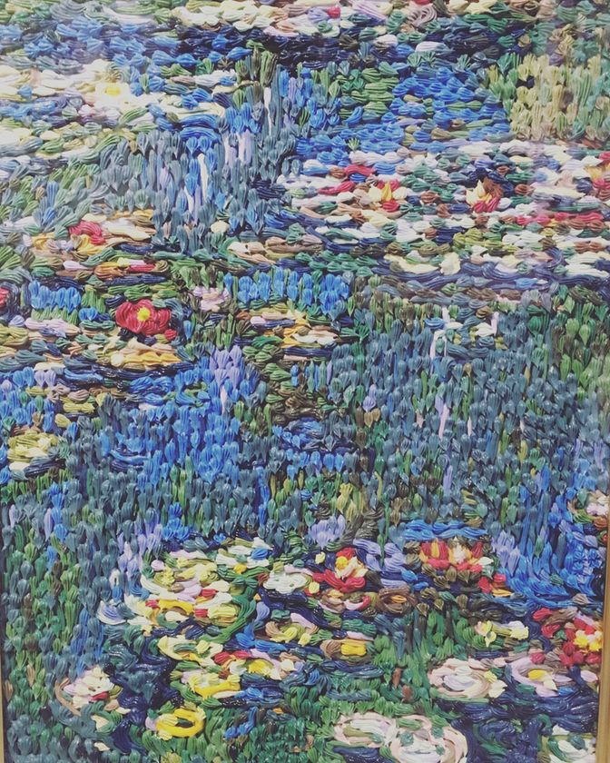 美術作家 渡辺おさむのクリーム絵画が 笠間日動美術館へ