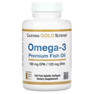 California Gold Nutrition, オメガ3プレミアムフィッシュオイル, 魚ゼラチンソフトジェル100粒