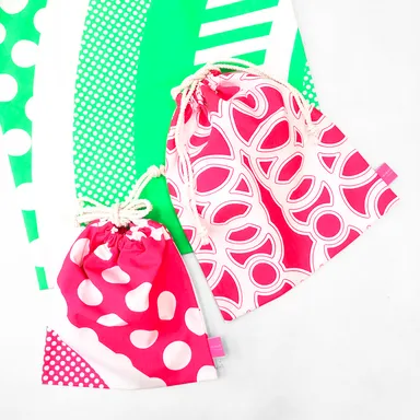 ヒロコレッジ『ドローストリングポーチ』(全5サイズ)3,300円(税込)～