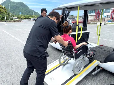 車いすの方にも優しい電動モビリティ