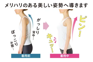 背筋がピン！美しい姿勢へ