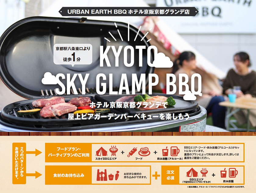 ホテル京阪 京都 グランデ
「URBAN EARTH BBQ」に７月１日より新メニューが登場