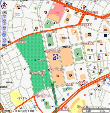 設置路線表示例